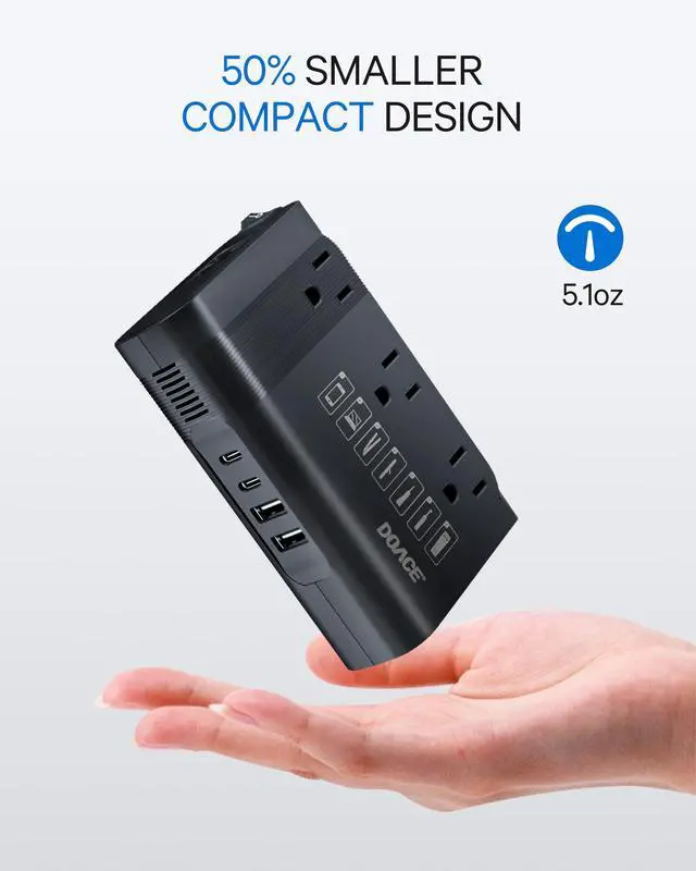 Alt view image 7 of 7 - 350W Voltage Converter US to Europe - 220V to 110V Converter for European Travel, Power Adapter Combo with PD Chargers for Hair Straightener Shaver Toothbrush CPAP Camera Phone