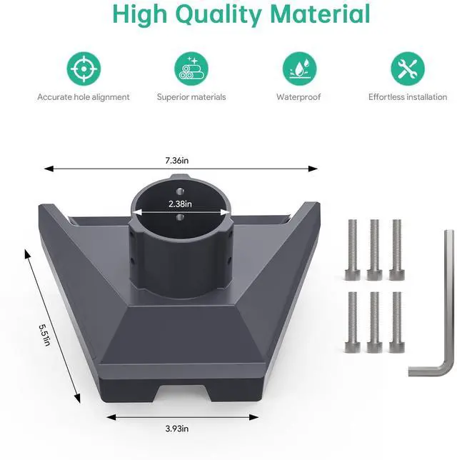 Alt view image 5 of 7 - ® Starlink Pipe Adapter for Standard 4, 4X, Gen3, V4 Dish | Starlink Gen 3 Pole Mount Adapter, Aluminum Pipe Adapter for Starlink Gen 3 /Standard 4 /4 X/ V4 Dish, Fits 3151mm Pole