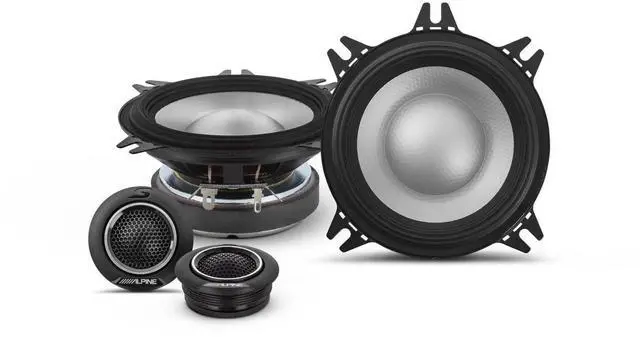 Main image of S2-S40C - Next-Generation S-Series 4" Component Speaker Set | Compact door or dash upgrade for car audio, crisp highs, tight midbass, clear separated sound in factory openings
