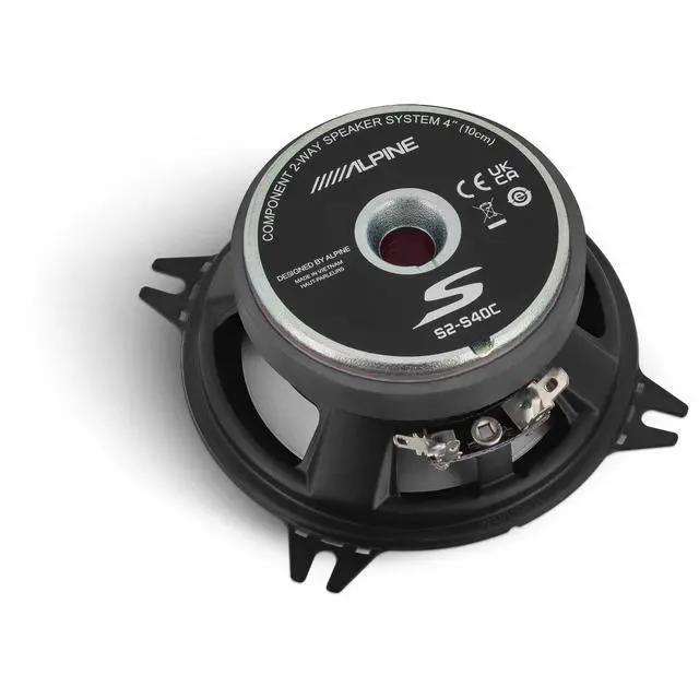 Alt view image 4 of 5 - S2-S40C - Next-Generation S-Series 4" Component Speaker Set | Compact door or dash upgrade for car audio, crisp highs, tight midbass, clear separated sound in factory openings