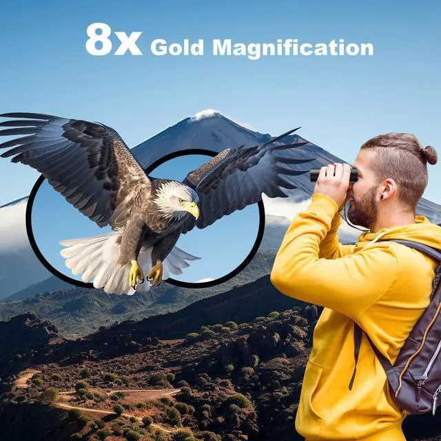 Alt view image 4 of 6 - Compact Binoculars for Adults 8x21: Small Binoculars for Travel | FMC optics, BAK4 prism, easy focus and lightweight design for bird watching, cruises, concerts, hiking and gifts