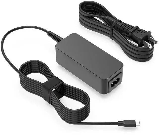 Main image of 45W USB-C Charger Fit for Lenovo Chromebook Laptop, 10FT Power Cord | Fast Charging Replacement Adapter for Lenovo Chromebook Laptop Computer, Portable Design