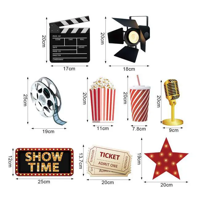 Alt view image 3 of 7 - 13 Pcs Movie Theme Photography Backdrop and Studio Props DIY Kit VIP Stage Door Entrance Doors Cover Paparazzi Prop Party Accessory Award Night Ceremony Photo Booth Background for Party Decor