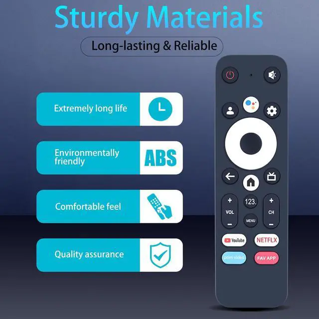 Alt view image 3 of 7 - New GTV-Remote-S Replacement Voice Remote Control for Element Google TV | Streaming Media Player, Compatible ModelE650AE65G E650AE55G E450AD43G E450AD65G E450AD86G E450AD50G E300AD32G E450AD75G