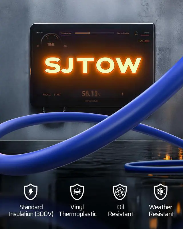 Alt view image 4 of 7 - 6 Grounded Outlets Retractable Cord Reel, 12/3C SJTOW, 40FT, ETL | Twist-Lock Stopper,15A Circuit Breaker,SJTOW Heavy Duty Power Cord, Automatic Retractable,180°Swivel Bracket for Garage