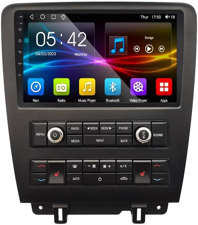 Main image of 4+64G Car Radio for Ford Mustang 9 inch Touch Screen 2010 2011 2012 2013 2014 Stereo,Wireless Carplay/WiFi/Bluetooth/EQ Audio/Andriod Auto/AM/FM/AHD Camera