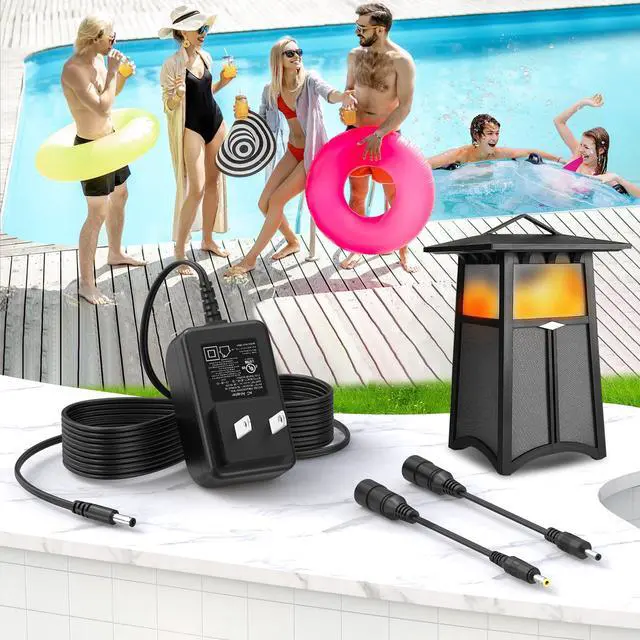 Alt view image 7 of 7 - 14V Speaker Charger Fit for Acoustic Research Santa Cruz AWSF100 Speaker | Power Adapter Fit for Acoustic Research AWSF100 Bluetooth Wireless Outdoor Flame Speaker AWSEE3 AWSF100BK AWSEE3BK AWSEE320