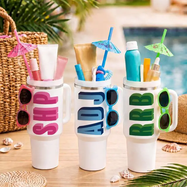 Alt view image 4 of 7 - 8 Sheets Custom UV Dtf Shadow Monogram Stickers,Vibrant | Personalized Initial Letter Stickers, Waterproof Alphabet Vinyl Decals, Tumbler Water Bottle Bag Laptop Luggage DIY Crafts