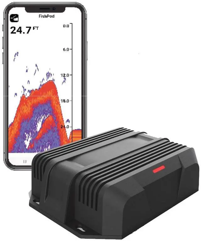 Main image of FISHPOD 10BX Boat Mount Bluetooth Fish Finder with AI Technology