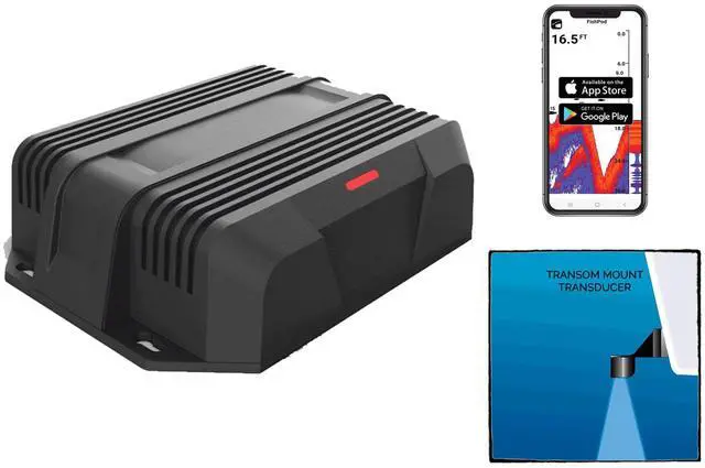 Alt view image 2 of 7 - FISHPOD 10BX Boat Mount Bluetooth Fish Finder with AI Technology