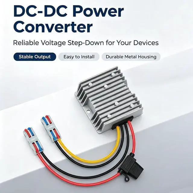 Alt view image 4 of 7 - DC 10-22V Step Up to 24V 15A 360W DC Boost Converter with Fuse | Voltage Regulator Supply Power Converter Waterproof Module Transformer for Golf Cart CNC Equipment RV Accessories