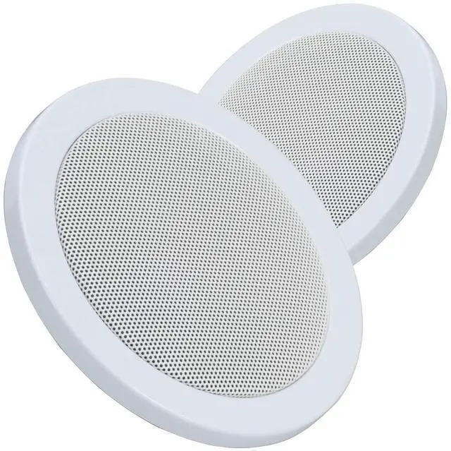 Main image of 5.25 Dual Cone Slim Mount Speakers, Perfect for RVs & Motorhomes - White
