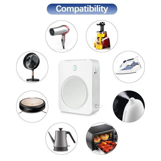 Alt view image 4 of 7 - Step Up Voltage Converter 110V to 220V 3000W with Input Power | Heavy Duty Power Converter Transformer Cable Step Up Transformer 110v to 220v for Using 220V Asia Euro Appliance in US