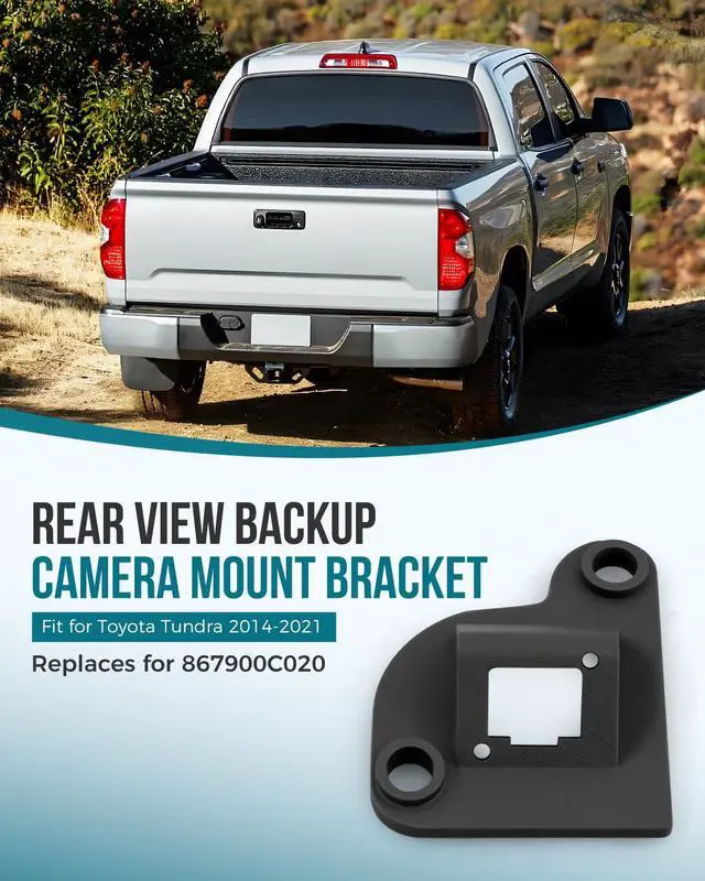 Alt view image 2 of 6 - Rear View Backup Camera Mount Bracket, Fit for Toyota Tundra 2014-2021 Replace 867900C020, High-Strength Resin Material 3D Printing