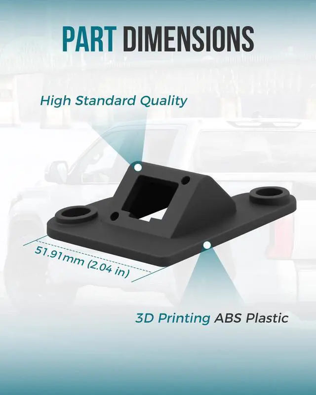 Alt view image 6 of 6 - Rear View Backup Camera Mount Bracket, Fit for Toyota Tundra 2014-2021 Replace 867900C020, High-Strength Resin Material 3D Printing