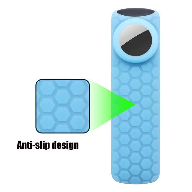 Alt view image 7 of 7 - TV Remote Pro Cover for Airtag Remotes Controller Finder Case Glow in The Dark, for Firetv Alexa Voice Remote Pro 2022 and Tile Sticker,for Smart TVs Streaming Media Players Skin(Glow Blue)