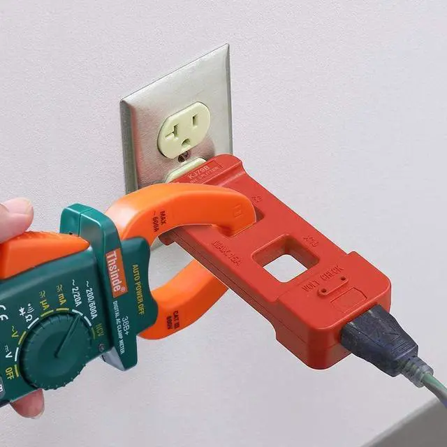 Alt view image 2 of 7 - KJ79B AC Line SplitterRed 1Pcs | Line Splitter for Clamp Meter, 10x Measurement, 15A Max Current, for US Outlets