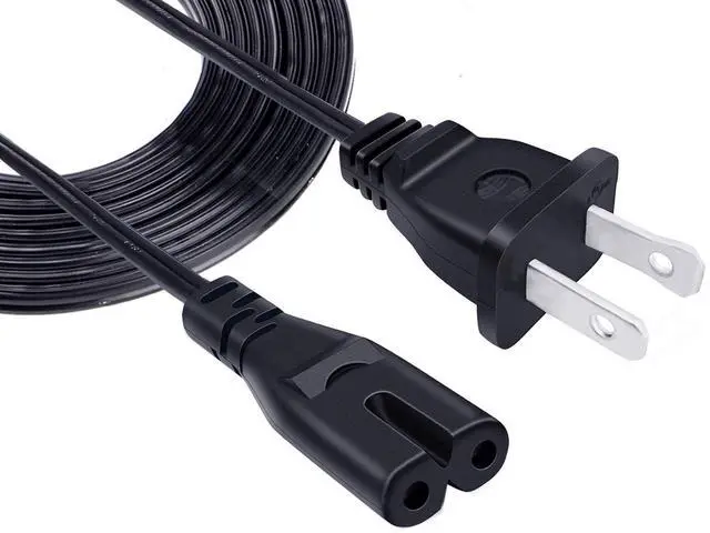 Main image of Power Cord Replacement for TCL Roku Smart LED LCD HD TV Samsung UN32EH4000FXZA UN32EH4003FXZA UN32EH4000 UN32EH4003 2 Prong TV Power Cord 8ft AC Cable