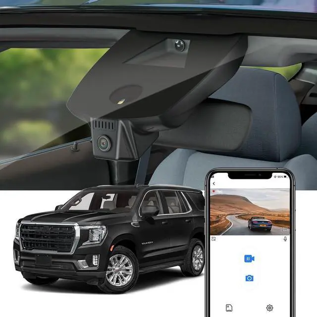 Main image of 4K Dash Cam Suitable for GMC Yukon 2021-2024 Denali XL AT4 SLE SLT (HD2-4925), with Auto-Dimming, OEM Look, UHD 2160P Video, WiFi & APP, Loop Recording, G-Sensor, Easy to Install, 64GB Card
