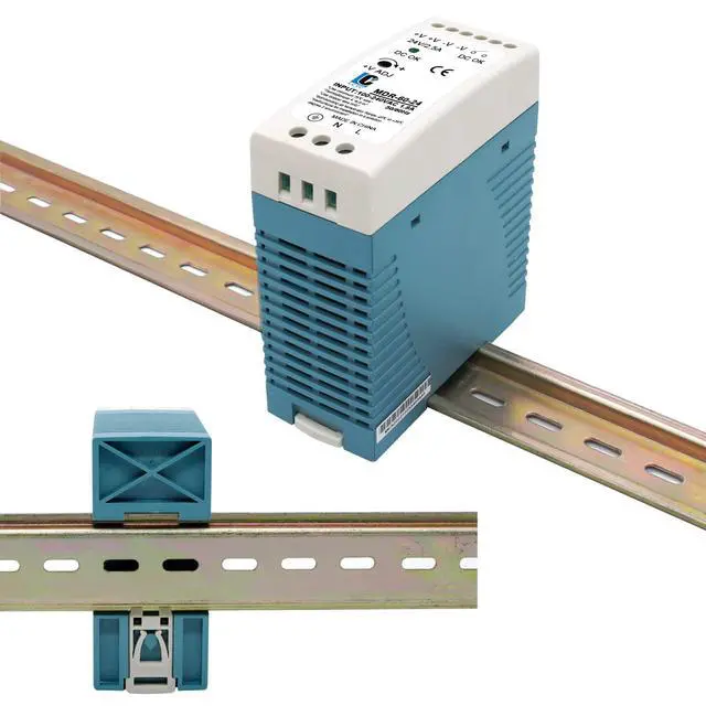 Alt view image 2 of 7 - DIn Rail DC 24V Switching Power Supply MDR 60W Rail Type(Input:100-240VAC,Output:24VDC,50/60HZ) Switch Converter (24V 2.5A)
