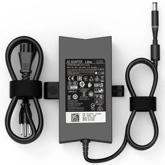 Main image of 130W Laptop Charger Compatible with Dell Precision 3510 3520 3530 PA-4E | M90 M2400 M4400 M4500 M6300 LA130PM121 DA130PE1-00 JU012 inspiron 15 7559