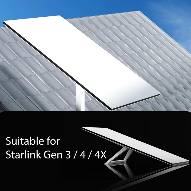 Alt view image 6 of 6 - Adjustable 304 Stainless Steel Roof Mount for Starlink Standard 4/4X/Gen 3 Starlink Mount Kit with Aluminum Adapter, Adjustable Pivot Mount fits Starlink Standard V3/ 4X Dishes