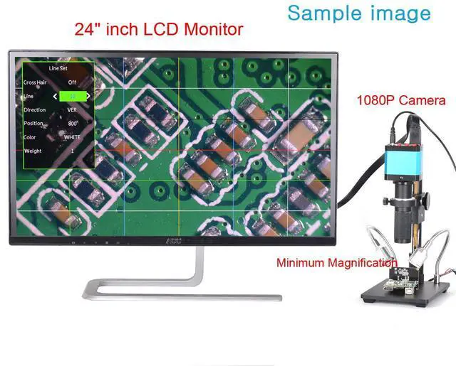 Alt view image 5 of 7 - 14mp Tv Hdmi USB Industry Digital C-Mount Microscope Camera Tf Video Recoder DVR