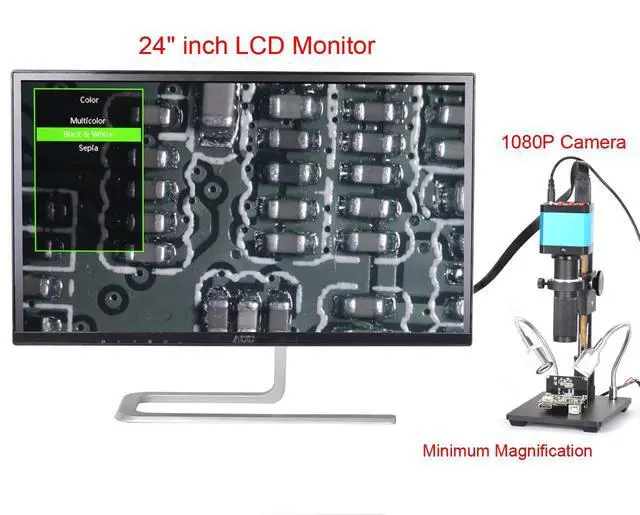 Alt view image 6 of 7 - 14mp Tv Hdmi USB Industry Digital C-Mount Microscope Camera Tf Video Recoder DVR