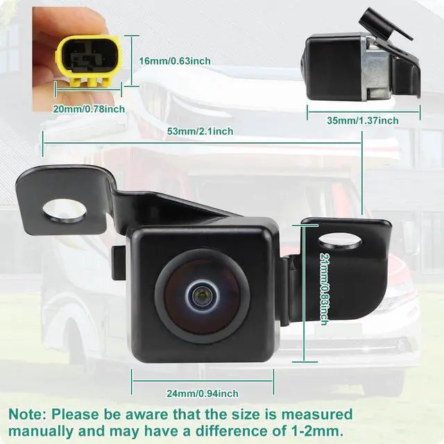Alt view image 3 of 6 - 95760-2P202 OE Backup Camera Replacement for Kia Sorento 2011-2013, Reverse Rear Park Assist Camera Replaces 95760-2P000 95760-2P201 95760-2P202FFF 592-267