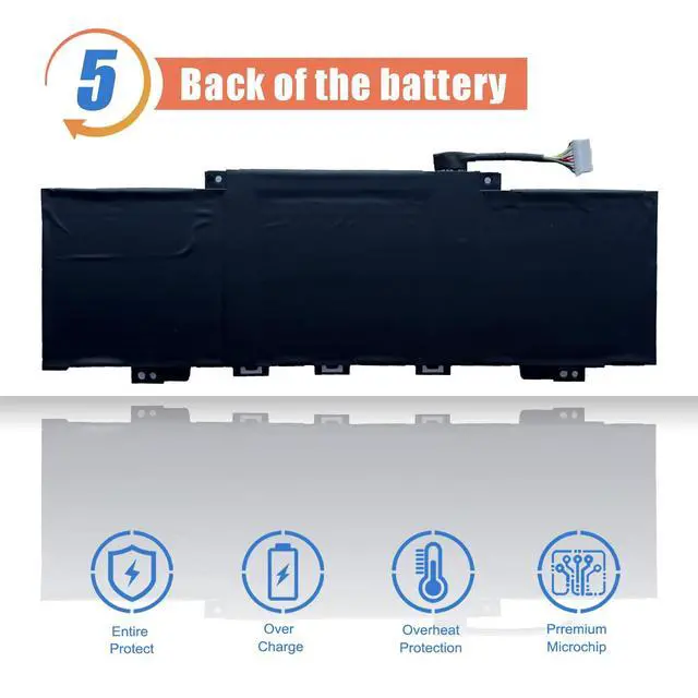Alt view image 6 of 6 - PC03XL Laptop Battery Replacement for HP Pavilion x360 14 Convertible PC 14-DW 14-DY 14-DH 14-BA 14-CD 15-ER Series Notebook M24648-005 HSTNN-OB1W M24421-271 M24421-AC1 11.55V 43.3Wh 3560mAh
