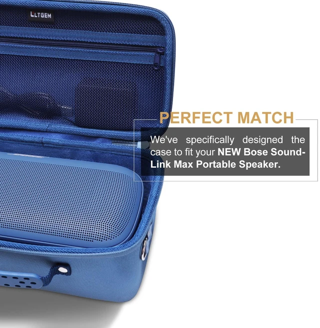 Alt view image 2 of 7 - Case for Bose SoundLink Max Bluetooth Speakers Wine Hard Carrying Travel Case for Bose SoundLink Max Bluetooth Speakers