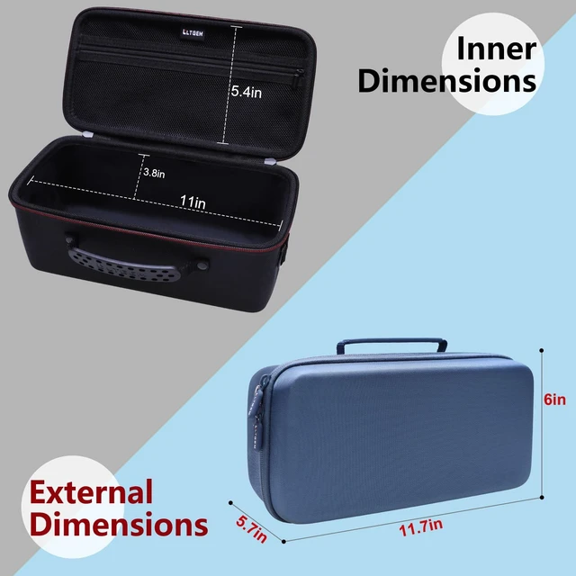 Alt view image 4 of 7 - Case for Bose SoundLink Max Bluetooth Speakers Wine Hard Carrying Travel Case for Bose SoundLink Max Bluetooth Speakers