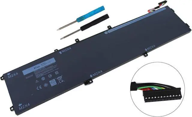 Alt view image 2 of 7 - 97Wh 6GTPY 6-Cell Li-ion Laptop Battery Compatible with Dell XPS 15 9550 | 9560 9570 7590, Precision 5510 5520 5530 5540, Vostro 7500, Compatible with 4GVGH GPM03 1P6KD 5XJ28 11.4V