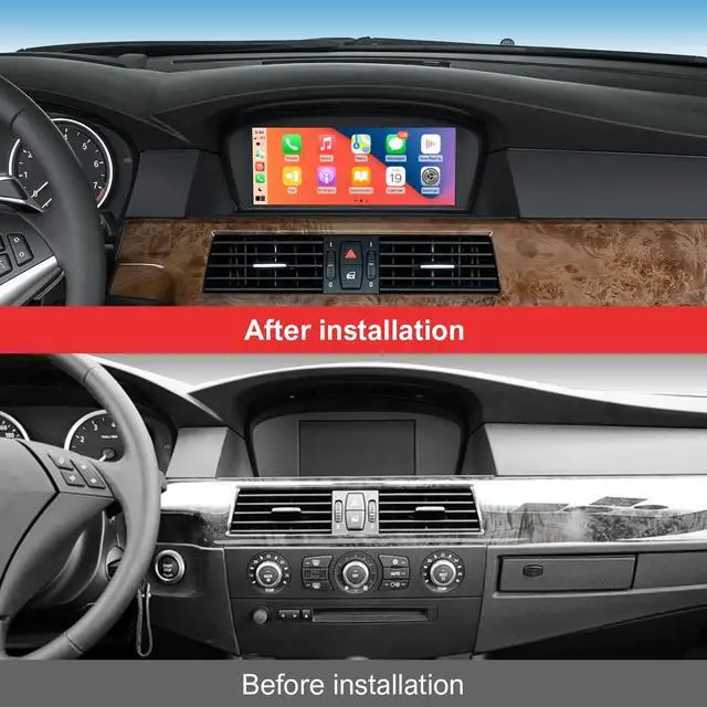 Alt view image 5 of 7 - 8.8" 1080P HD Car Stereo CarPlay Touchscreen for BMW 3s/5s CCC System | Fits 3s E90-93 & 5s E60/E61 (2003-2008),Seamless OEM-Fit & Style, Supports Android Auto, Camera, Mirror Link, Voice Controls