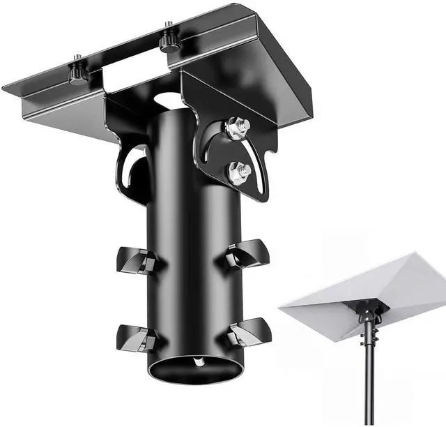 Main image of Starlink Gen 3 Pipe Adapter,Starlink Gen 3 Mount,Adjustable Pole Mount Adapter for Starlink Standard Dish V3,Starlink gen 3 Pipe Adapter can be Adjusted from 90-180°,fits masts from 1.1-2.1in /28-54mm