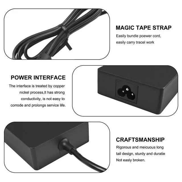 Alt view image 5 of 5 - 20V 6A 120W Charger Compatible with ASUS Intel NUC 14 13 12 Pro NUC13VYKi7 ROG Swift PG279QM ROG Strix XG349C Gaming VG289Q VG32U Monitor Power Cord
