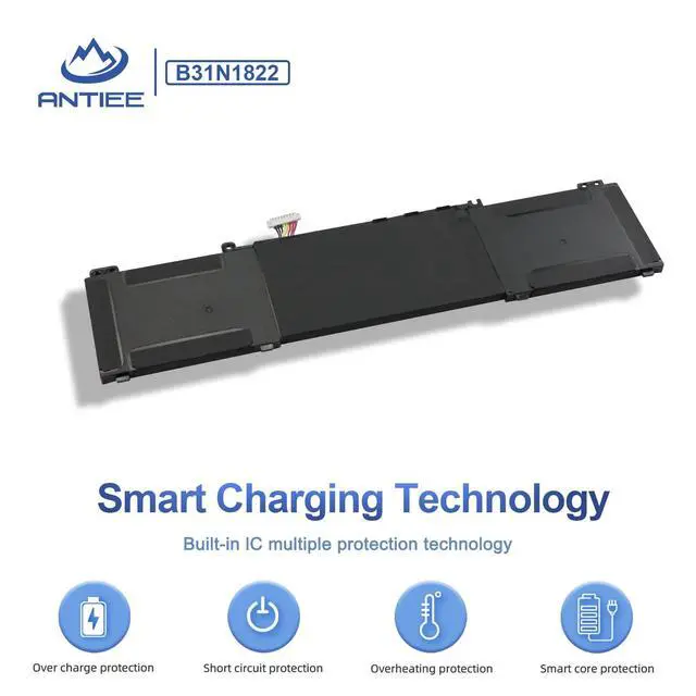 Alt view image 4 of 7 - B31N1822 42Wh Laptop Battery for Asus ZenBook Flip 14 UM462 UX462 Q406 | UX462DA UM462DA UM462D, Flip 14 Q406D Q406DA UM462DA-AI012T UM462DA-AI022T UM462DA-AI023T UM462DA-AI037T UM462DA-AI017T