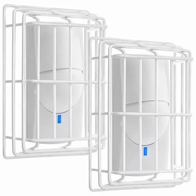 Main image of 2 Pcs Motion Detector Wire Cage, 6.2 x 4 x 2.2 Inch Steel Motion Detector Thermostat Damage Stopper Range Technology Protective Steel Wire Guard
