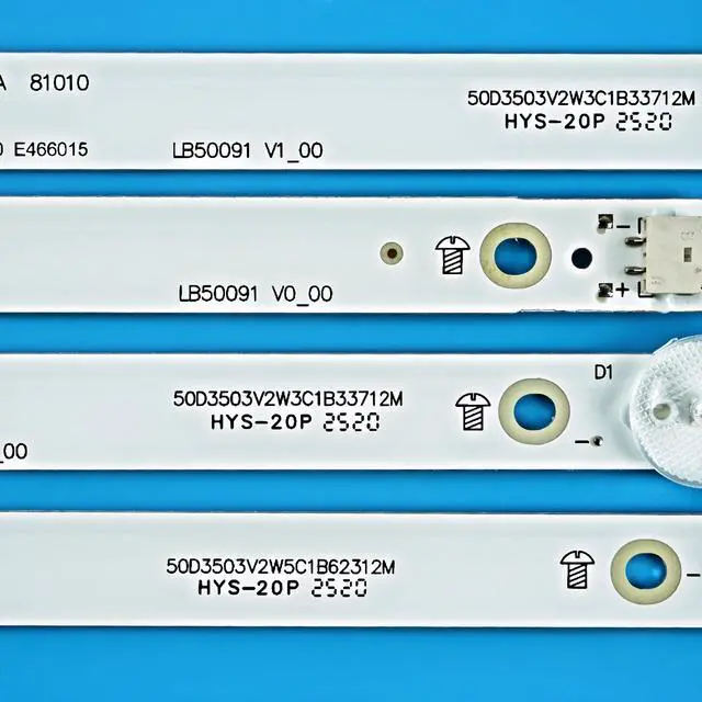 Alt view image 2 of 6 - LED Strips (8) for Insignig 50" TV NS-50DF710NA19 NS-50DF710NA21 | NS-50F301NA24 LB50091 V1_00 LC-50LB601U TPT500J1 TPT500U1-QVN03.U LB-PM3030-GJBBY504X8ABL2 NS-50DF711SE21, 285404722910