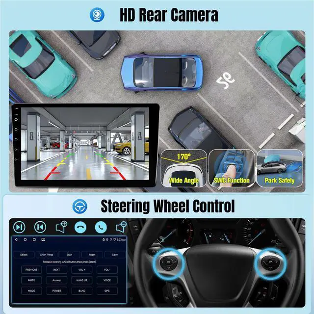 Alt view image 6 of 7 - Car Radio for Nissan Altima 2008 2009 2010 2011 2012 (Manual AC), 9 Inch Screen for Altima Radio with GPS Navi Backup Camera (for Altima 2008-2012,Manual AC, 2+32G)