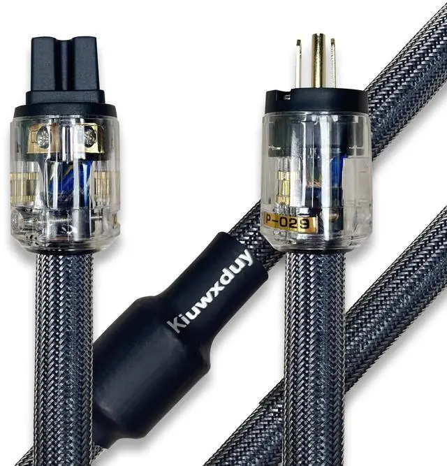 Main image of 10 Awg Hi-End HiFi Audio Universal AC Power Cable Power Cord US Plug-5FT(1.5m)