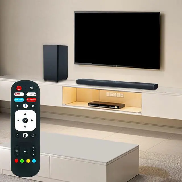 Alt view image 7 of 7 - RM-C3287 Replacement Voice Remote Compatible with JVC Smart Android TV | RM-C3287 Replacement Remote Commander