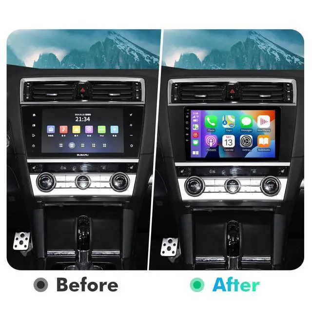 Alt view image 2 of 7 - 9 Inch IPS Touchscreen Android 13 Car Stereo for Subaru Outback Legacy 2015-2018 with Wireless CarPlay & Android Auto 2+32GB Car Radio, Support WiFi 6, Bluetooth 5.4, FM, Backup Camera, SWC