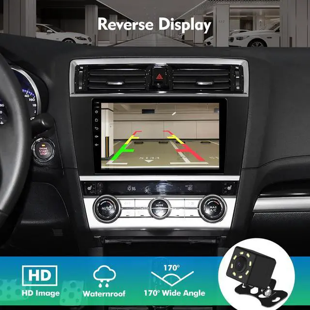 Alt view image 6 of 7 - 9 Inch IPS Touchscreen Android 13 Car Stereo for Subaru Outback Legacy 2015-2018 with Wireless CarPlay & Android Auto 2+32GB Car Radio, Support WiFi 6, Bluetooth 5.4, FM, Backup Camera, SWC