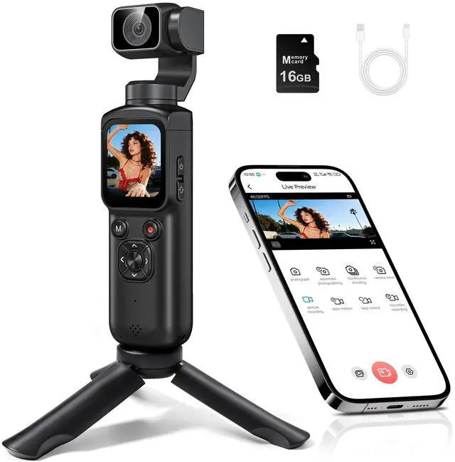 Main image of 4K Vlogging Camera 330°Rotating Lens Digital Pocket Cameras for YouTube | Face Tracking Vlog Camera, Fast Autofocus 75MP Portable Video Camera with WiFi Webcam 1.72Touch Screen for TikTok