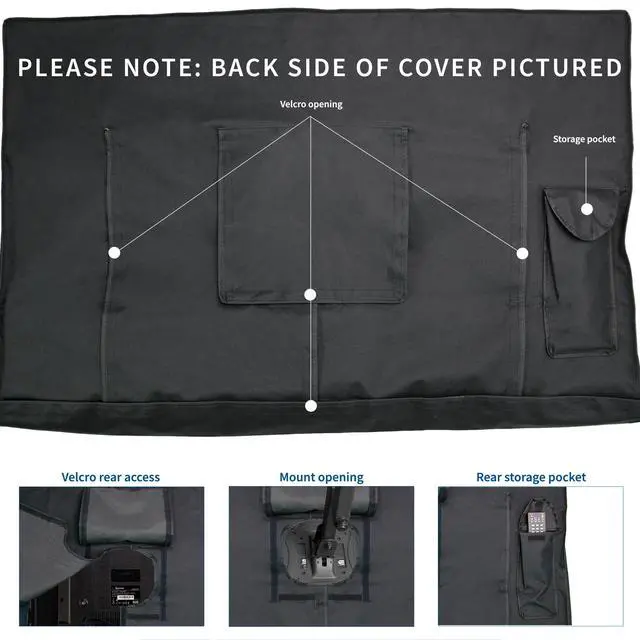 Alt view image 4 of 7 - Flat Screen TV Cover for 65 to 70 in Screens, COVER-FD65 | Designed for s Electric Ceiling Mount MOUNT-E-FD70, Protector, Outdoor, Weatherproof, Water Resistant