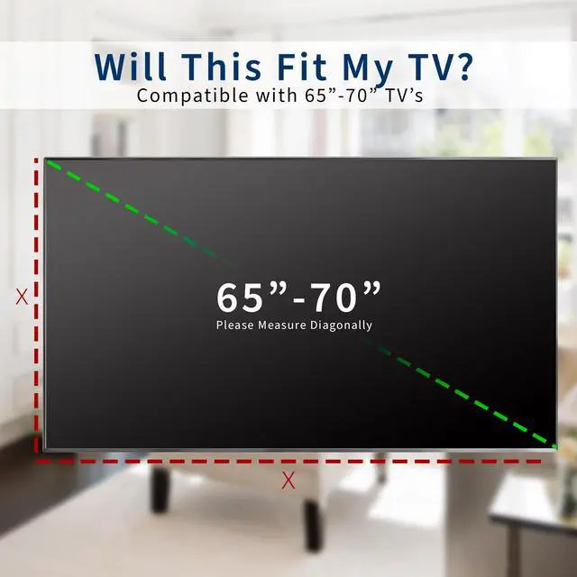 Alt view image 3 of 7 - Flat Screen TV Cover for 65 to 70 in Screens, COVER-FD65 | Designed for s Electric Ceiling Mount MOUNT-E-FD70, Protector, Outdoor, Weatherproof, Water Resistant