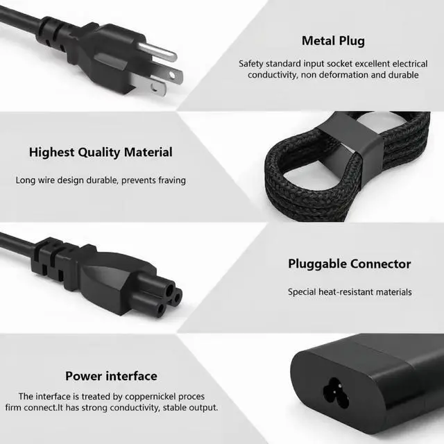 Alt view image 3 of 7 - 100W USB C Charger Fit for HP EliteBook 800/1040/G1i/G1a x360 Series | Envy 17-cw 17-da x360, ZBook Firefly 14/16 G11, Spectre Fold 17 x360 16-aa, Pavilion Plus 14 14-ew, TPN-LA31 Power Supply