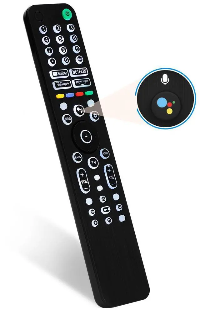 Main image of Backlit RMF-TX520U Remote for Sony Smart TVs with Voice Control | replacement remote for Sony 2019-2023 XBR, KD and XR series, X80J, X85J, X90J and A80J models, backlit keys