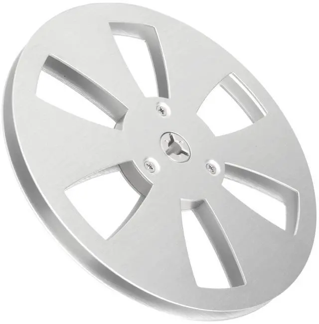 Main image of 1/4 7 Inch Empty Reel for Reel to Reel Tape Recorder for Open Reel Sound Deck, Aluminum Alloy Recording Takeup Reel with 6 Hole, Replacement Opening Machine Part